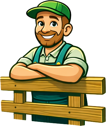 APC farmer leaning on a fence